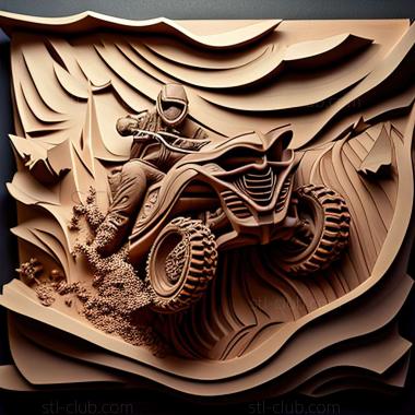 3D модель Yamaha Wolverine X4 (STL)